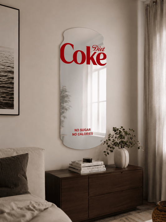 Diet Coke Wall Mirror| 4 Feet x 2 Feet |