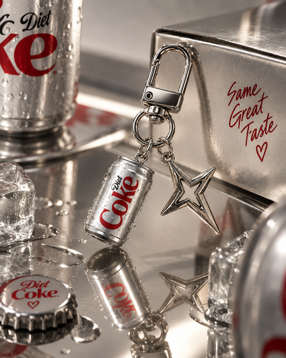 Diet Coke Star Keychain