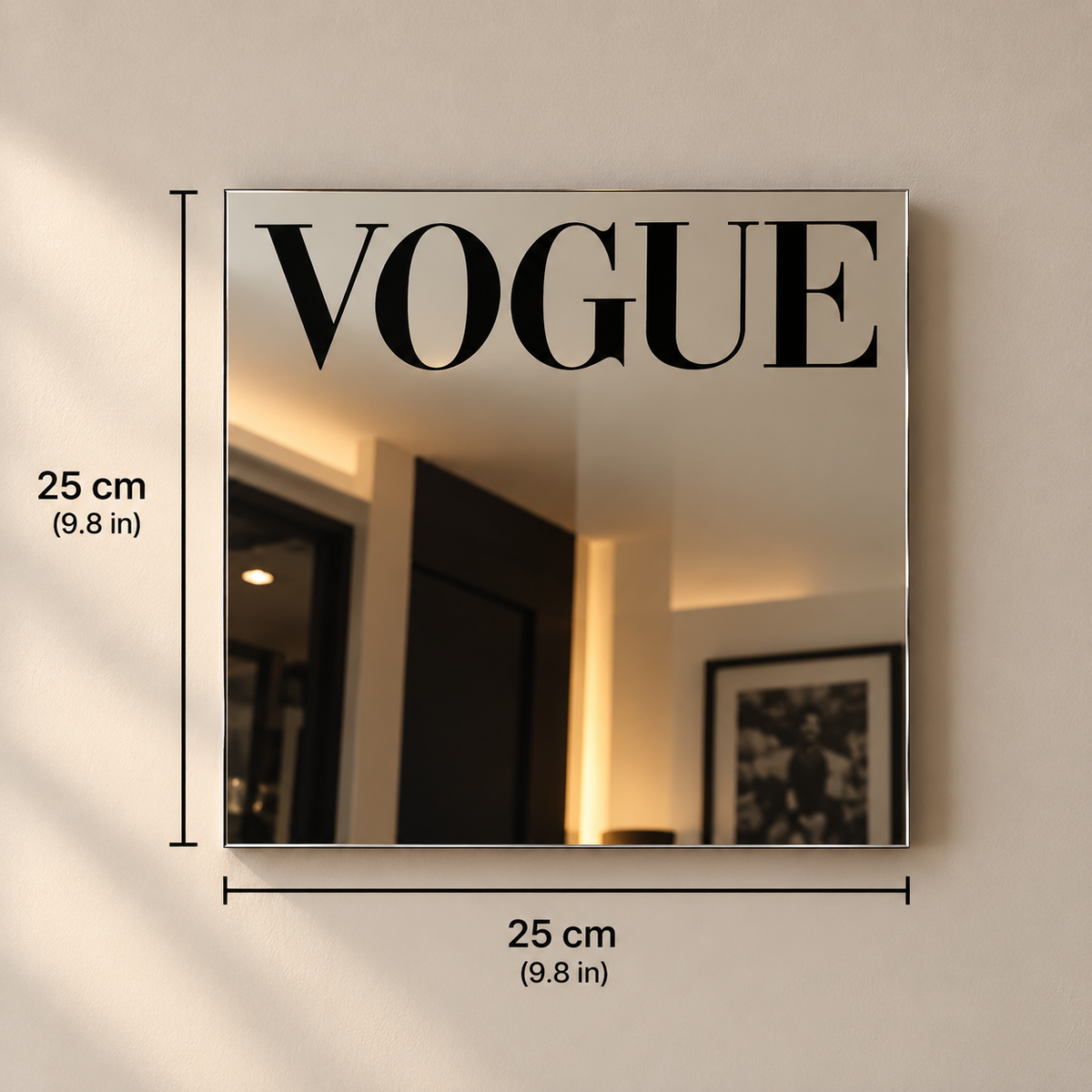 VOGUE Square Wall Mirror | 25 cm x 25 cm