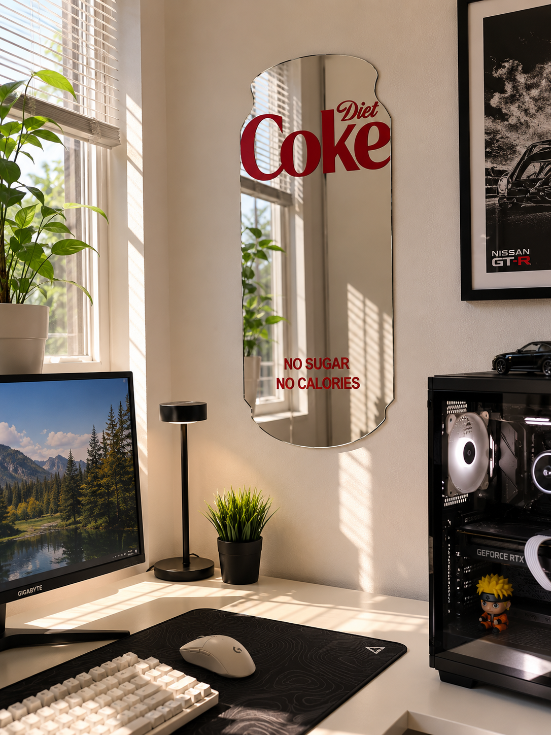 Diet Coke Wall Mirror| 2 Feet x 1 Feet |