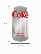 Diet Coke Wall Mirror| 4 Feet x 2 Feet |
